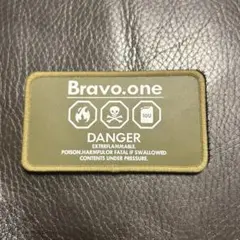 bushdebrunt オリーブ Bravo.one ベルクロ ワッペン パッチ
