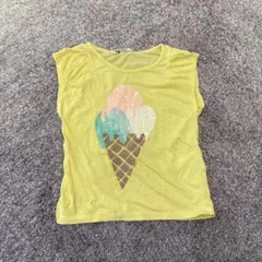 H&M アイスクリームデザイン ノースリーブトップス　2-4T 100サイズ