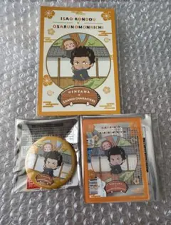 銀魂　Sanrioコラボ　缶バッジ　アクリルシート　購入特典ポストカード　近藤勲