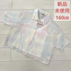 【新品 未使用】キッズ 女の子 シアーシャツ 160㎝