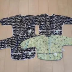 お食事エプロン長袖　3枚セット