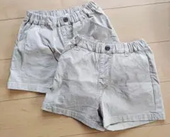 デビロック ショートパンツ ベージュ 130サイズ 2着セット