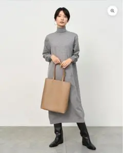 SOEJU ソージュ　ヴィーガンレザレットマチ付きトートバッグ
