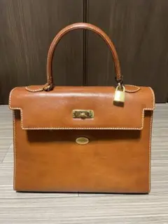 レザー　ハンドバッグ28 ブラウン 中古品