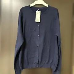 UNIQLO 新品UVネイビーカーディガン 160