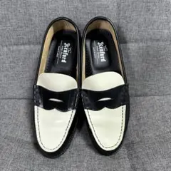 The Kenford Fineshoes コンビローファー　ブラック　ホワイト