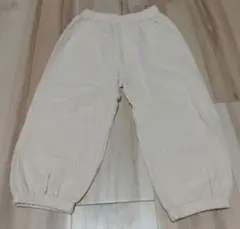 クリーム色 コットンパンツ 110cm