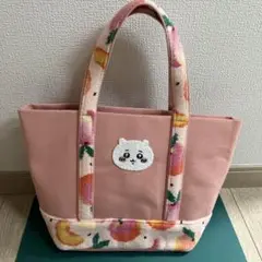 [新品未開封]FEILER×ちいかわ トートバッグ シュニール織 ピーチドット