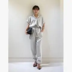 【完売品】allureville【定価:27,500円】サテンイージーパンツ S
