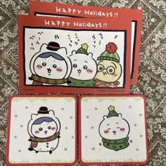 ちいかわコースターとポストカードセット