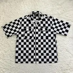 《美品XL人気有名人着用早い者勝ち》バンズVANSチェック柄半袖シャツチェッカー