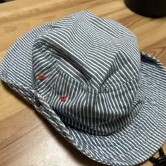 ストライプ柄 笑顔刺繍 ハット　ビームス