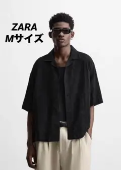 ZARA ザラ RELAXED FIT ジャカードシャツ M　完売品
