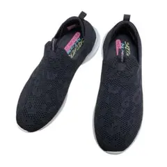 スケッチャーズ ストレッチフィット スリッポン BLK US7.5