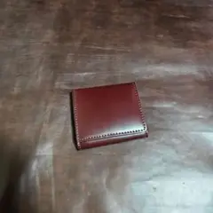 舟型小銭入れ　コードバン