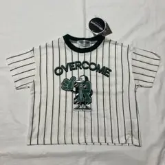 【新品未使用】しまむら rrmoment ストライプTシャツ 中白 90サイズ