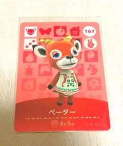 ペーター amiiboカード あつまれどうぶつの森