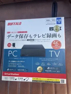 BUFFALO外付けハードディスクHD-EDS4U3-BD 4.0TB 4K対応