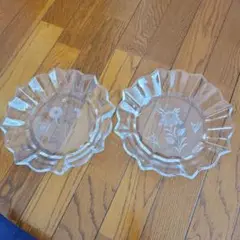 ドレスデンクリスタル　プレート×2