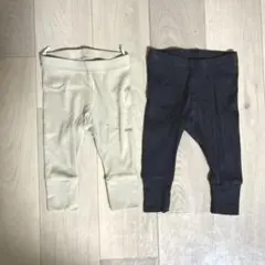 H&M ベビー　オーガニックレギンス 2点セット