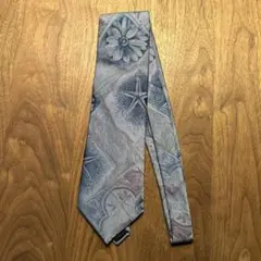 CERRUTI 1881 ネクタイ ブルー 花と海星柄(タグ付)