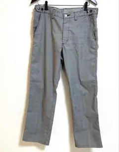 エドウィン プレステージ ゴルフ パンツ スラックス メンズL 灰色 チェック柄