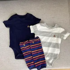 ベビーgap半袖ロンパース ２枚とレッグウォーマー セット