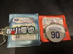 オールスター アクリルネームバッジ うちわ型キーチェーン 松山晋也中日ドラゴンズ