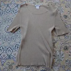 MARELLA ベージュ 半袖ニット Mサイズ