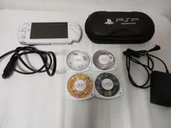 PSP 3000 ホワイト 充電器、ソフト付き
