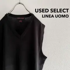 古着 “LINEA UOMO” Plain Acrylic Knit Vest