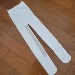 【新品未使用】ホワイトキッズタイツ 130cm フォーマルタイツ キッズ バレエ