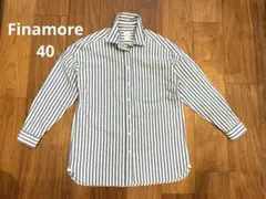 美品!Finamore フィナモレ ストライプ シャツ 40
