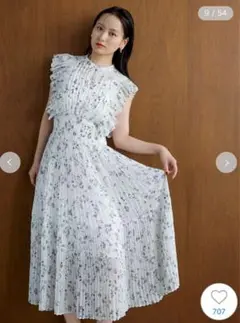 snidel Sustainableフリルワンピース 2025SS