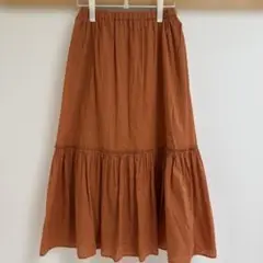 NATURAL BEAUTY BASIC ロングフレアティアードスカート