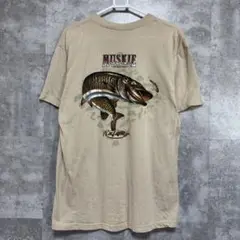 マスコー（マスキー）フィッシング　魚　Tシャツ　anvil
