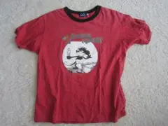 東京ディズニーシー ビンテージミッキー Tシャツ　エンジ　M　ok2507A