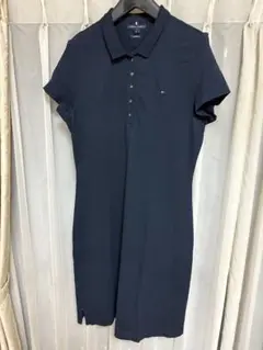 TOMMY HILFIGER ネイビー 半袖ワンピース L