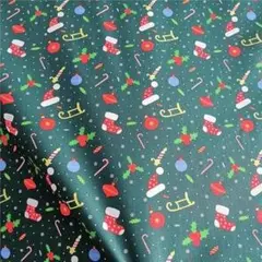 生地 ハンドメイド はぎれ 布 クリスマス柄 50×50cm