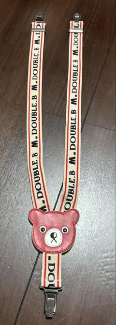 M.DOULE.B クマのサスペンダー 赤白