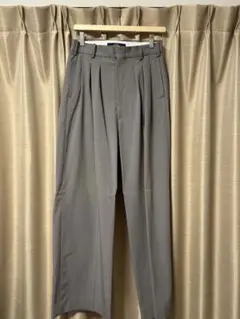SHIKITARI MIX TUCK DESIGN WIDE SLACKS