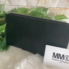 新品✨MM6 メゾン マルジェラ レディース 二つ折り長財布 ブラック