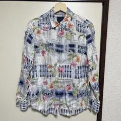 トミーバハマ　長袖シャツ　麻　M