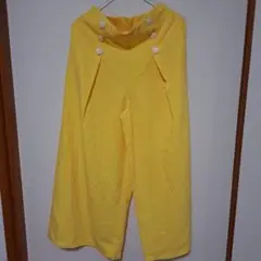 未使用 ワイドパンツ レディース パンツ ボトムス ズボン イエロー