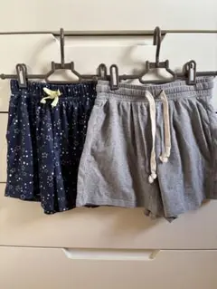 ルームウェア　ショートパンツ2枚セット