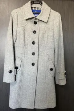 【美品】バーバリーブルーレーベル コート アンゴラ Aラインコート