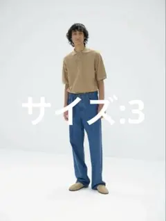 AURALEE オーラリー サルベージベルテッドデニムパンツ サイズ3 新品 AURALEE＞ SELVEDGE LIGHT DENIM BELTED PANTS/ベルテッド