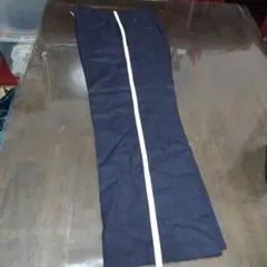 ダークブルー ストレートレッグパンツ