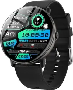 スマートウォッチ 1.43インチ 通話機能 メッセージ通知 円形 丸形