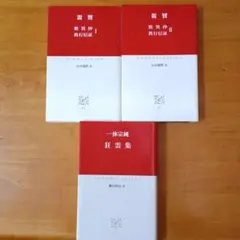 狂雲集　&　親鸞 Ⅰ、Ⅱ